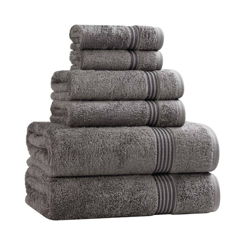 Superior Heritage Egyptian Cotton Absorbent 6-Piece Towel Set