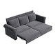 preview thumbnail 119 of 139, 93.7" Chesterfield King Pull Out Sofa Bed Sleeper Sofa with Nailhead Trim