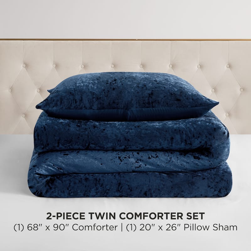 Juicy Couture Crushed Velvet Comforter Set