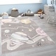 preview thumbnail 11 of 10, Kids Rug Space with Planets and Stars in Pastel Colors
