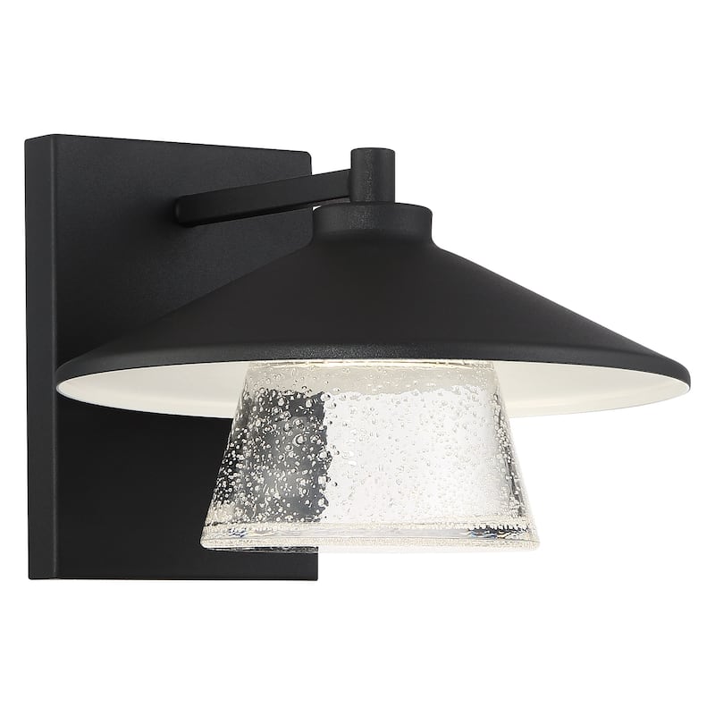 Silo 1-light Black Marine Grade LED Outdoor Wall Sconce