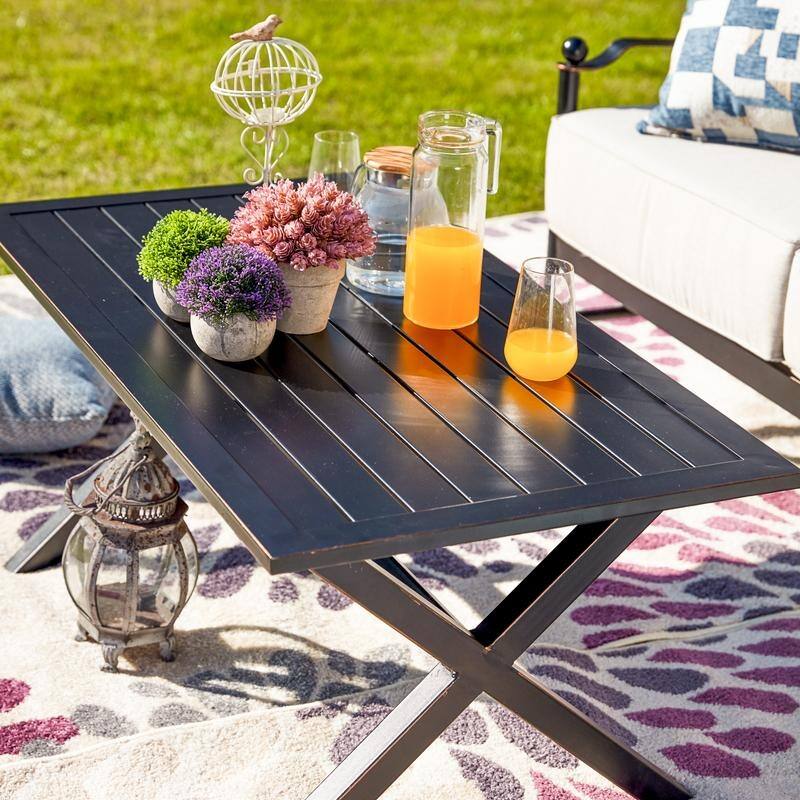 PATIO FESTIVAL 2-pc. Outdoor Cushioned Loveseat and Coffee Table Set