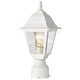 preview thumbnail 1 of 6, Briton 1-Light 14 In. Post Lantern White