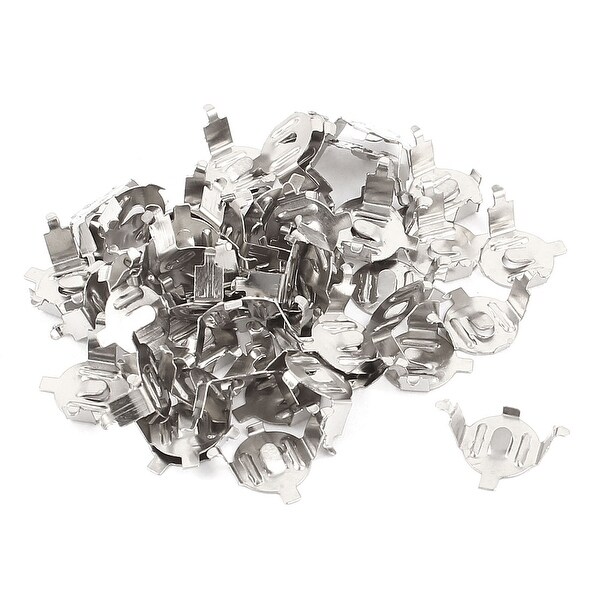 Unique Bargains 50pcs Replacement AG3 Alkaline Coin Battery Connecting Plate 0.3" Dia