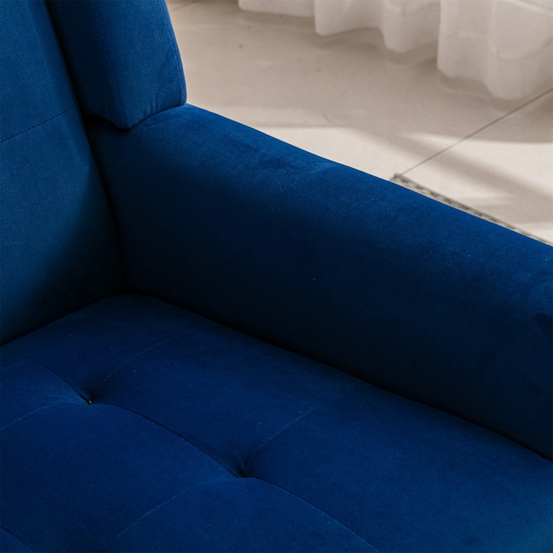 Modern Soft Linen Material Ergonomics Accent Chair Living Room Chair