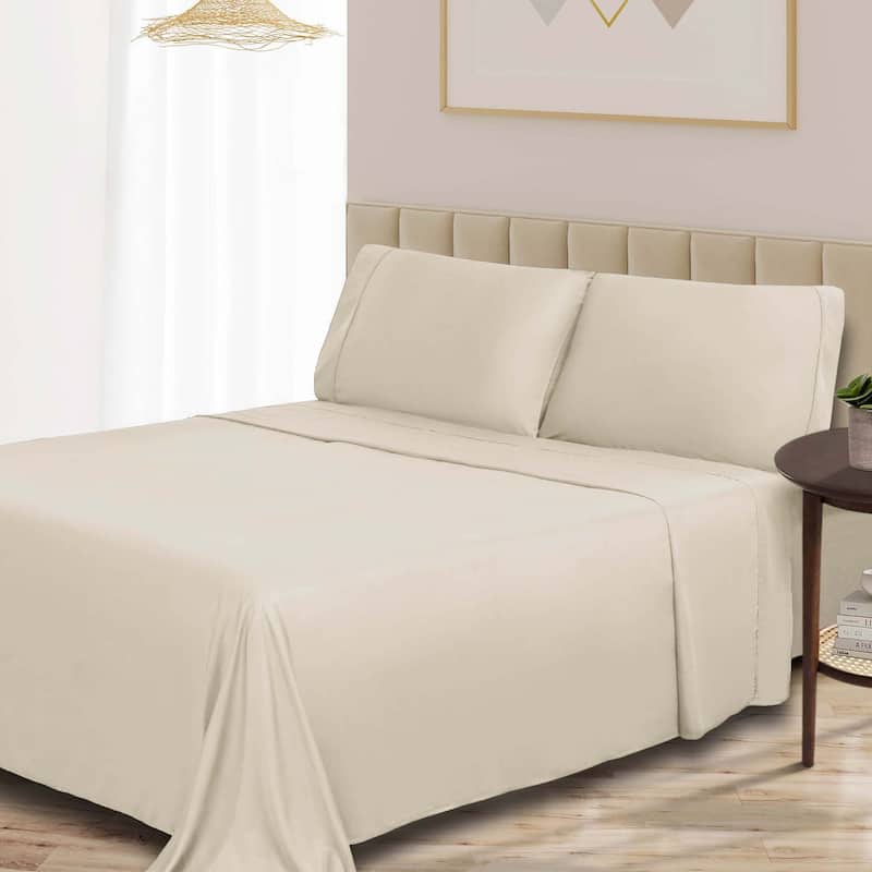Superior Rayon from Bamboo 300 Thread Count Deep Pocket Sheet Set - California King - Ivory