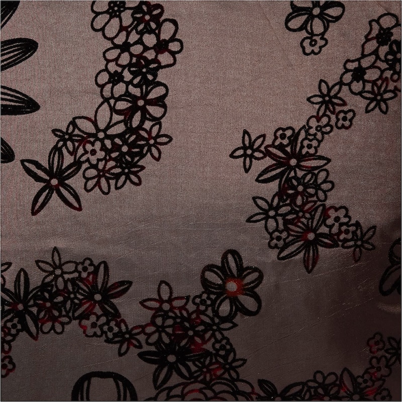 Violet Linen Silky Bloom Daisy Flower Pattern, 17 Inch x 17 Inch, Square, Decorative Accent Throw Pillow