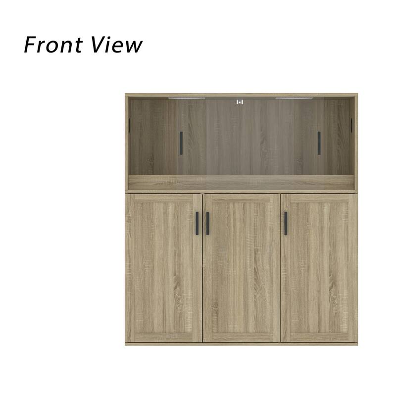 Reptile Cabinet Reptile Enclosure Cabinet with Tempered Glass Sliding Doors