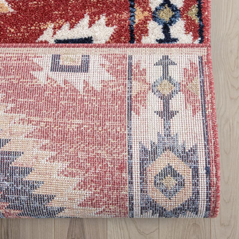 Custom Size Runner Tulsa Lea Southwestern Medallion Stair-Hallway Rug