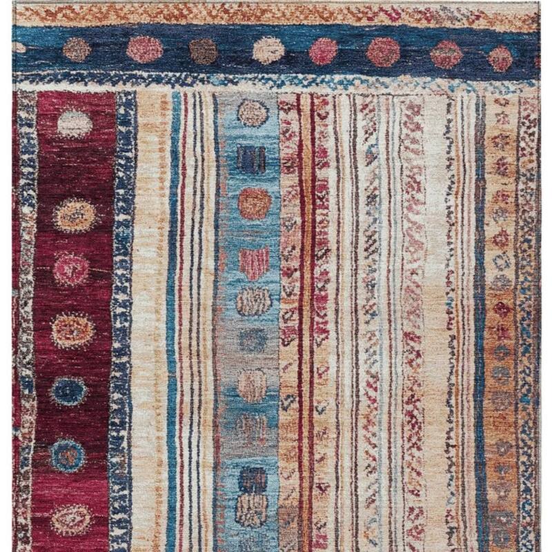 HomeRoots Striped Transitional Rectangle Outdoor Rug