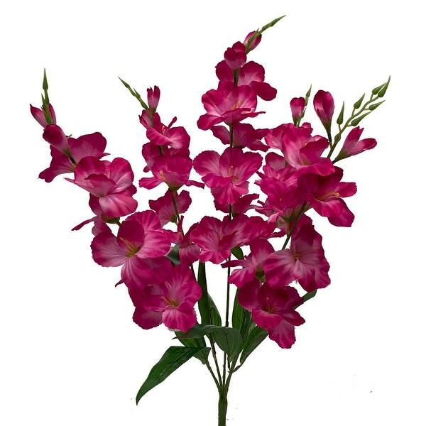 Purple Gladiola Bush Artificial Flowers Bed Bath & Beyond 36879457