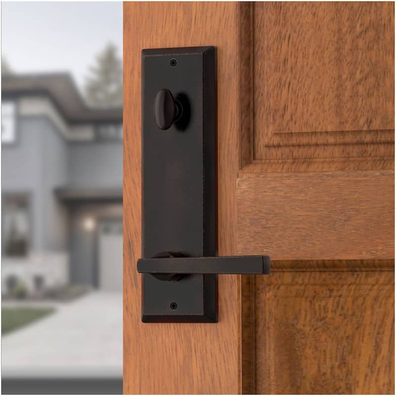 Baldwin Longview Full Plate Single Cylinder Keyed Entry Handleset with