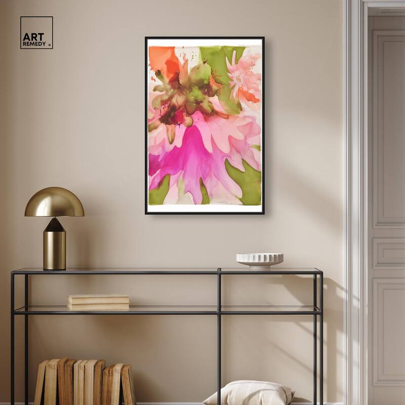 Vibrant Fluidity Floral I Canvas by Art Remedy