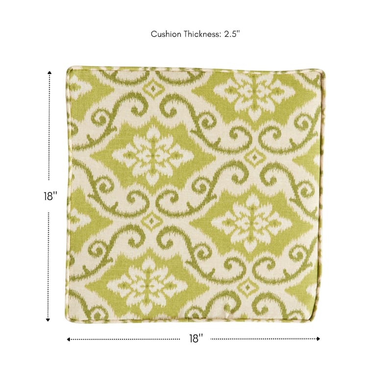 Greendale Home Fashions 18" Square Outdoor Chair Pad (Set of 2)