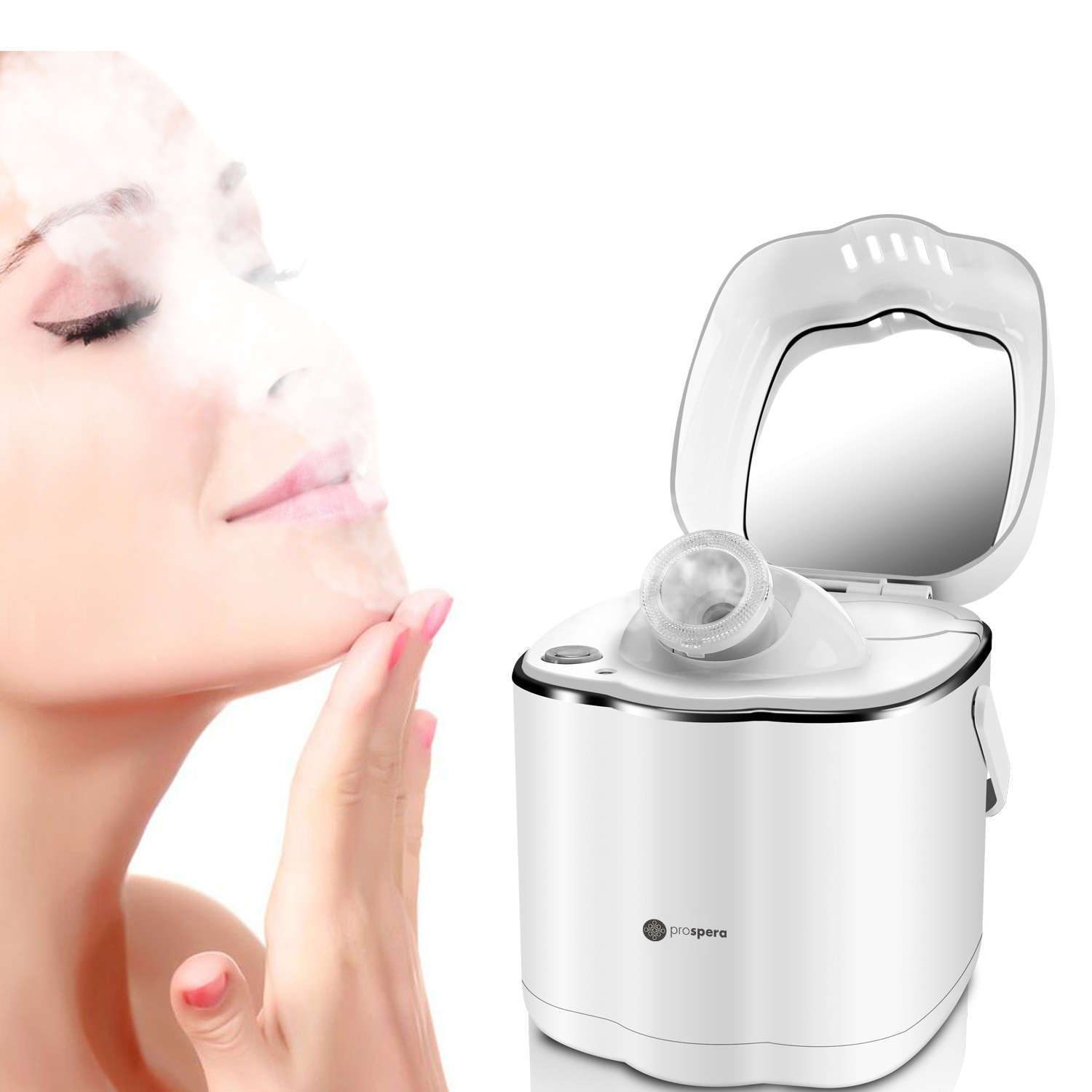 Prospera Hot Mist Nano Facial Steamer White eBay