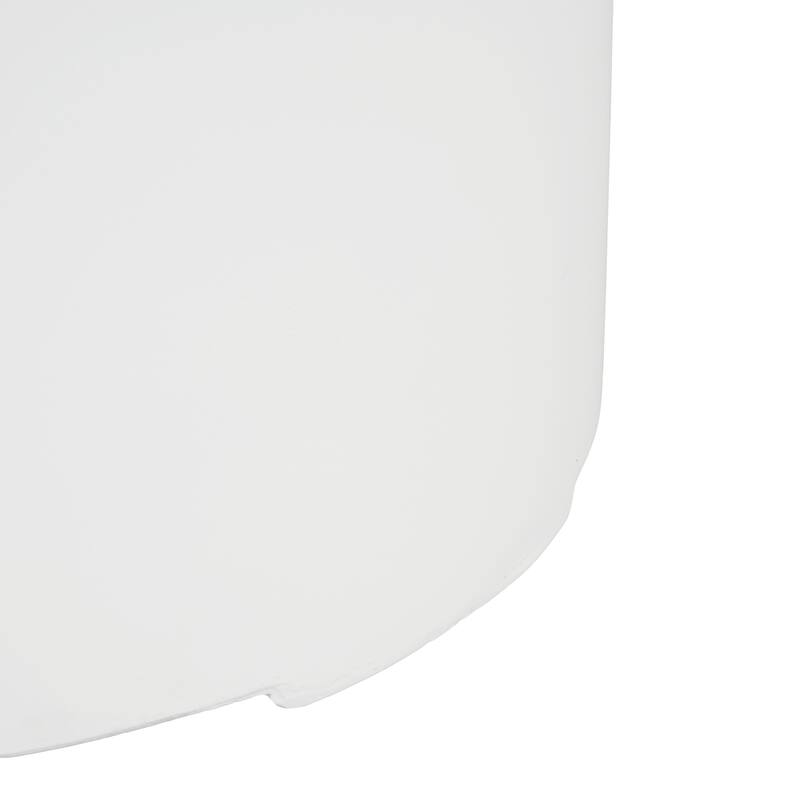 Christopher Knight Home - Trenton Outdoor Fire Pit and Side Table Set in Classic White with Lightweight Concrete Build