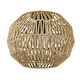 preview thumbnail 4 of 4, Golden Lighting 6933-FM BLK-NR Florence 14" Wide Flush Mount Globe