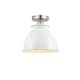 Option Glossy White / Brushed Satin Nickel