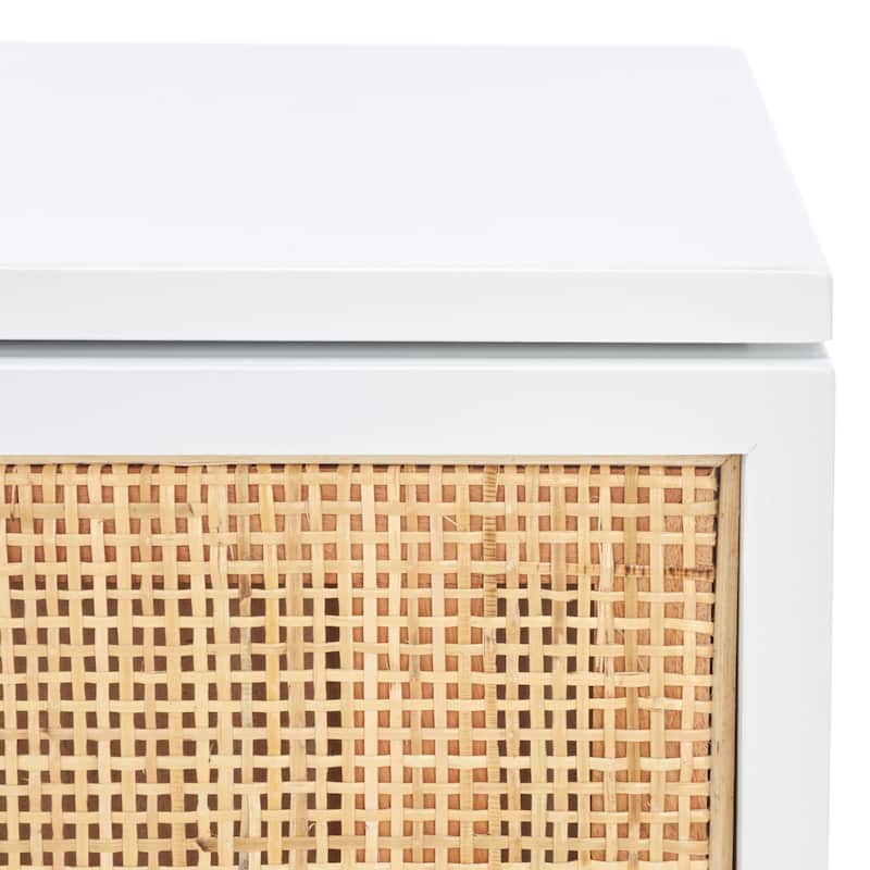 SAFAVIEH Haylie 2-Drawer Rattan Nightstand