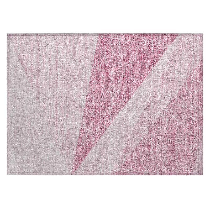 Machine Washable Indoor/ Outdoor Chantille Modern Prism Rug