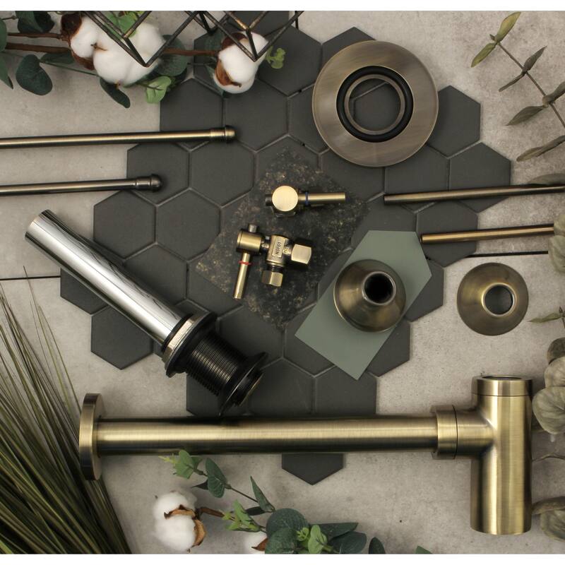 Kingston Brass Trimscape Plumbing Sink Trim Kit with Bottle Trap and Drain