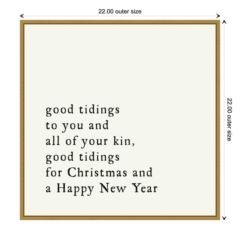 Good Tidings by Amanti Art Portfolio Framed Canvas Wall Art