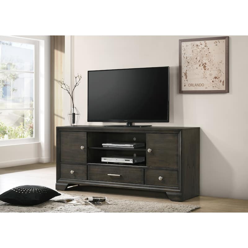 Ayla Gray Fabric Storage Platform Bed