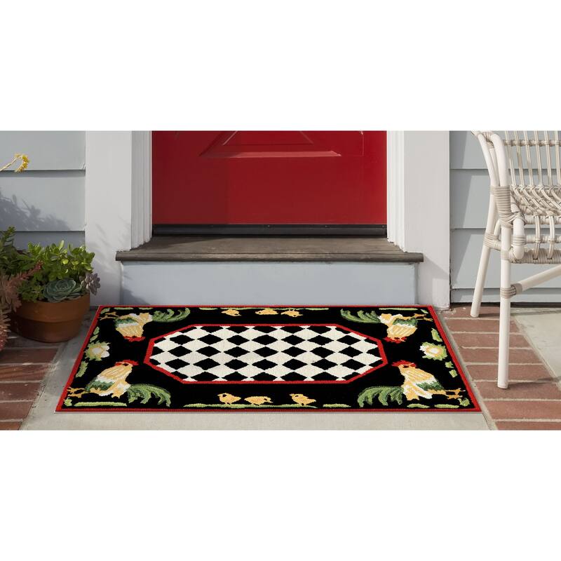 Liora Manne Frontporch Rooster Indoor/Outdoor Rug