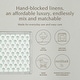 preview thumbnail 20 of 91, over&back Hand-Blocked 100% Cotton Placemats - Machine Washable - Set of 4