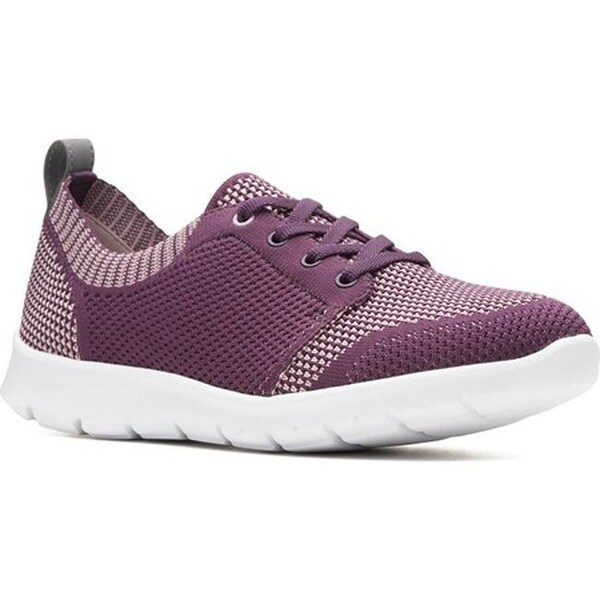 clarks sneakers womens purple