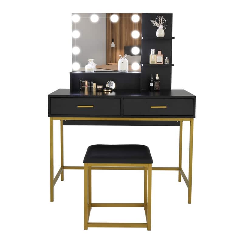 Black Large Vanity Set