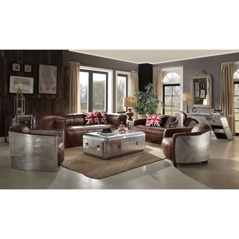 Bailee Retro Brown Sofa