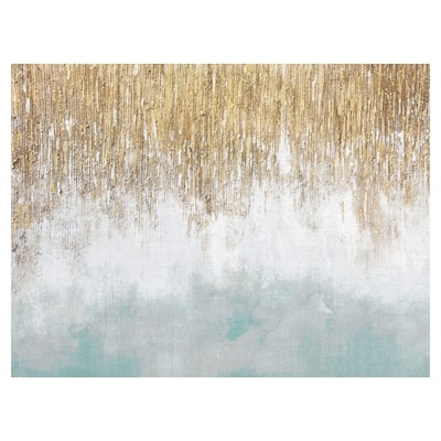 Sage Blue Shimmer by Willowbrook Fine Art Canvas Art Print