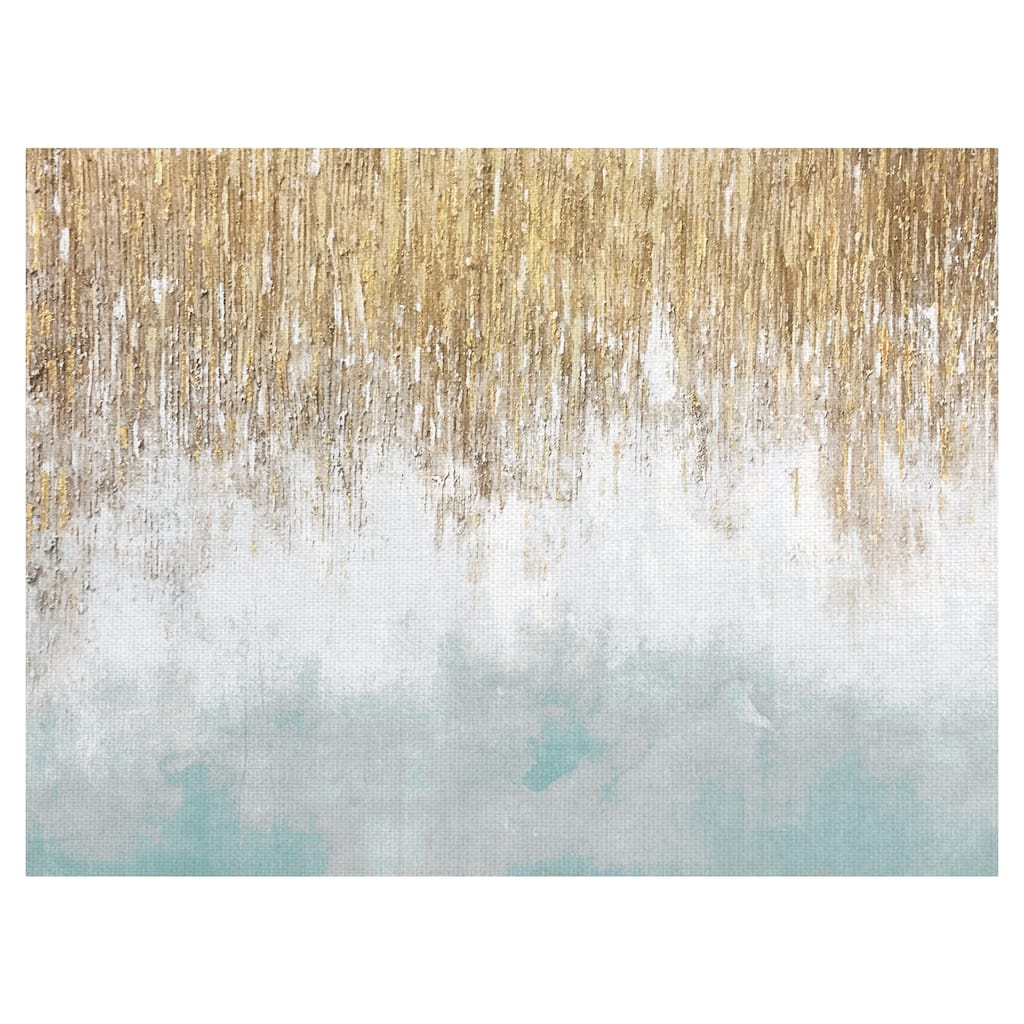 Sage Blue Shimmer by Willowbrook Fine Art Canvas Art Print