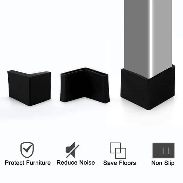 Shop 45mm X 45mm Angle Iron Foot Pads L Shaped Pvc Furniture Desk