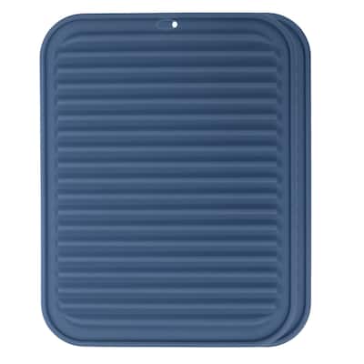 2 Pack Silicone Dish Drying Mat, 9"x12" Trivets for Hot Pots and Pans
