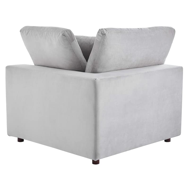 Commix Down Filled Overstuffed Velvet 7-Piece Sectional Sofa