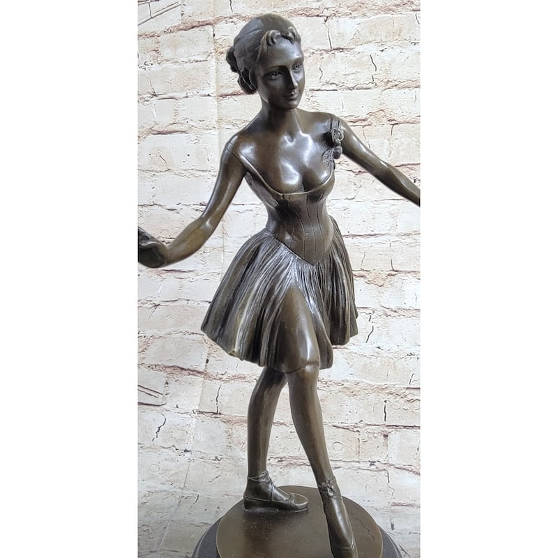 Natacha Nattova Ballerina Ballet Dancer Bronze Statue Sculpture Figure 15.5 Inches X 9 Inches
