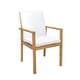 preview thumbnail 7 of 8, Sunnydaze Rodanthe Outdoor Patio Dining Chairs with Cushions - Set of 2