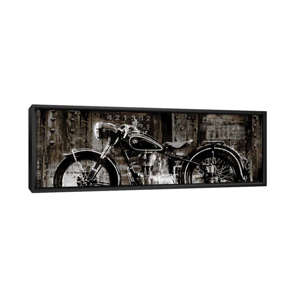 iCanvas "Vintage Motorcycle" by Dylan Matthews Framed Canvas Print