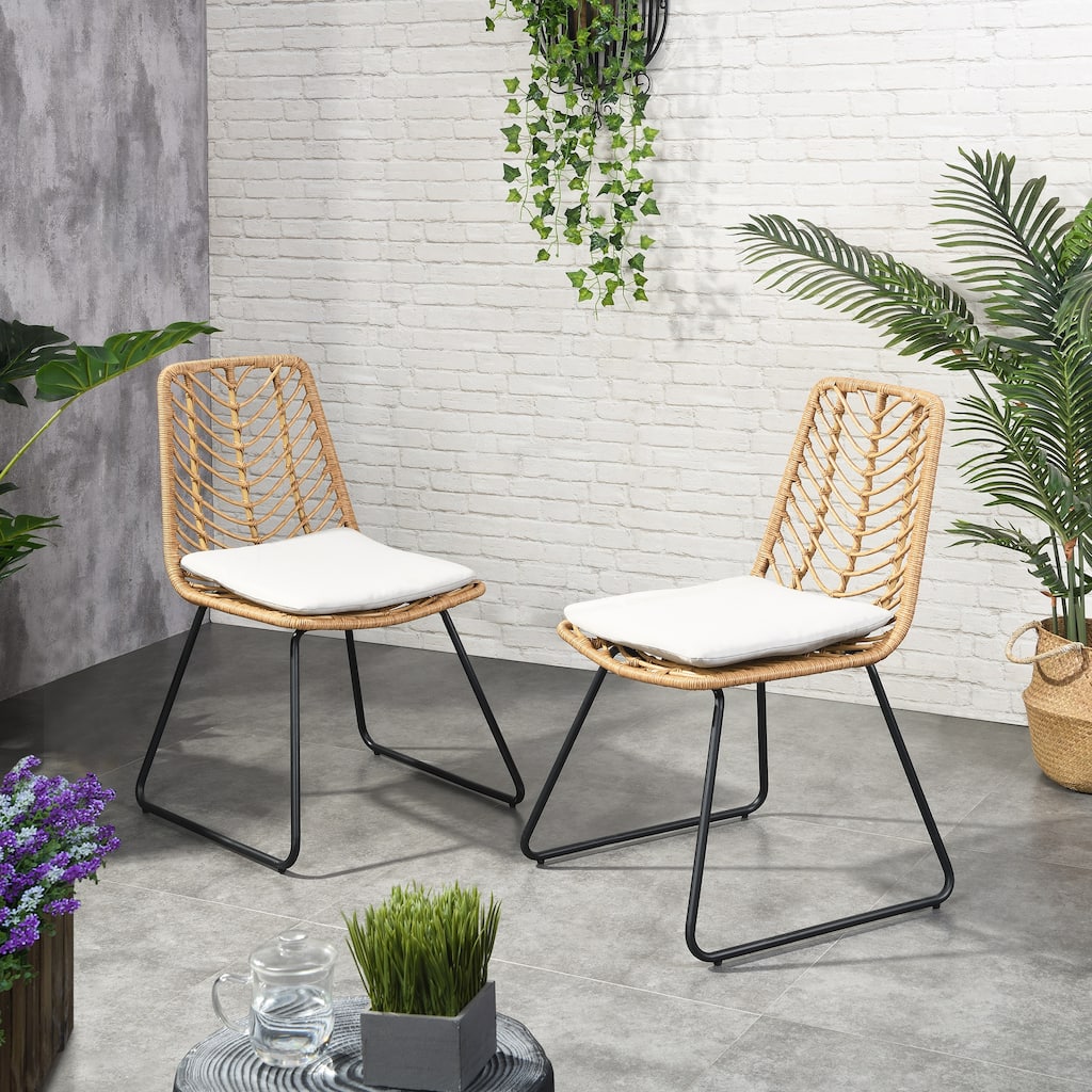 2PCS Dining chair with 2 Cushions