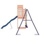 preview thumbnail 5 of 19, vidaXL Swing Set Outdoor Backyard Wooden Playground Equipment for Kids Age 3-8