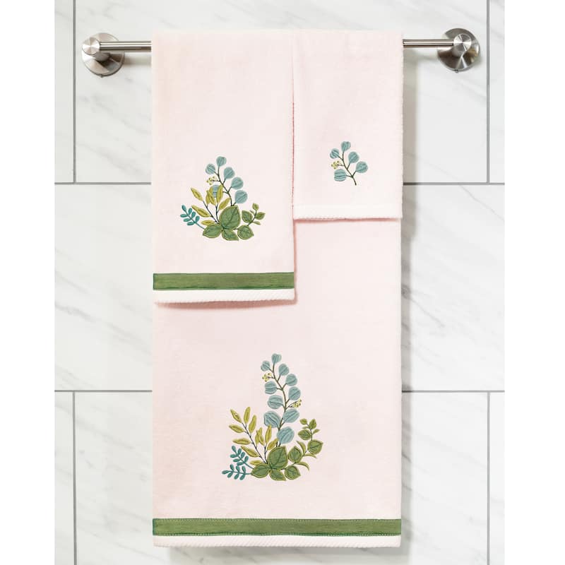 Authentic Hotel and Spa Turkish Cotton Botanica 2 PC Hand Towel Set