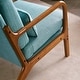 preview thumbnail 104 of 105, High Back Solid Wood Armrest Backrest Leisure Chair Accent Chair