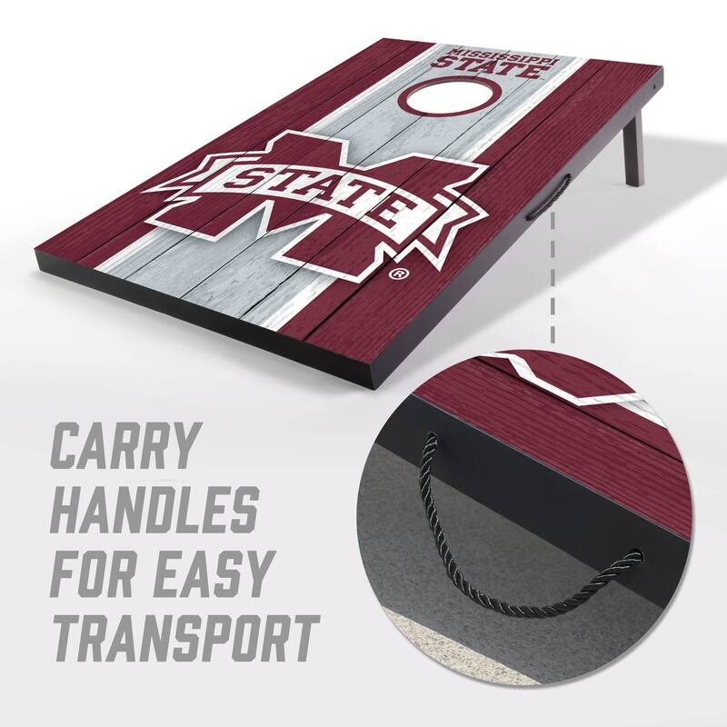 Mississippi State Bulldogs NCAA Compact 2x3 Tailgate Cornhole Board Set