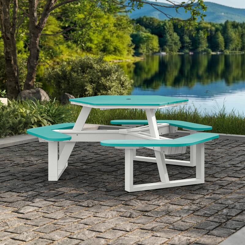 Shoreline Hexagon Picnic Table