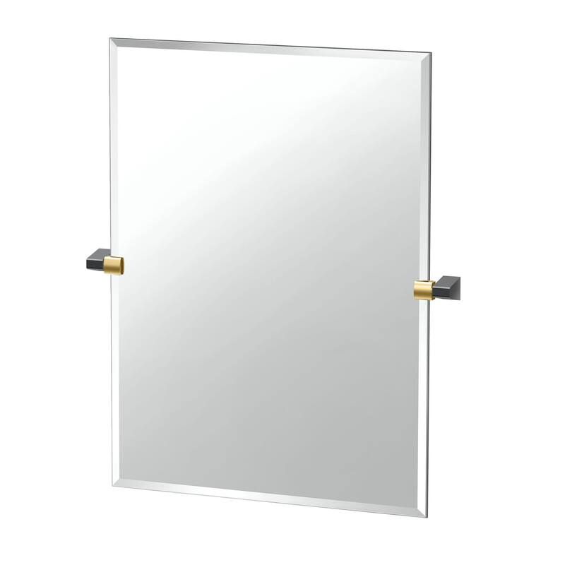 Gatco 5659S A-Line 31-1/2" x 26-5/8" Contemporary Rectangular - Brushed Brass / Matte Black