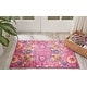 preview thumbnail 93 of 178, Nourison Passion Boho French Country Floral Area Rug. 1'10" x 2'10" - Fuchsia - Runner