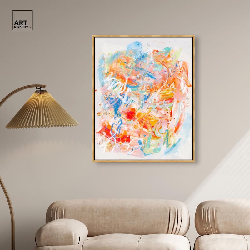 Swirling Hues I Canvas by Art Remedy