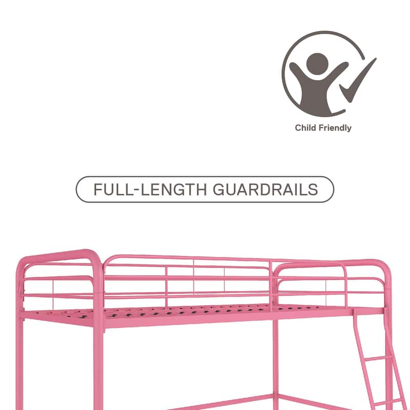 Avenue Greene Avery Junior Twin Metal Loft Bed